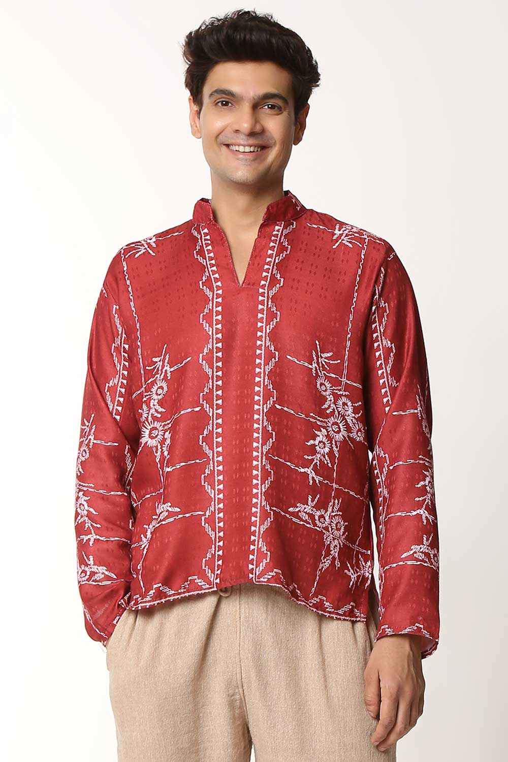 Kalamkari I Korean Shirt Kurta